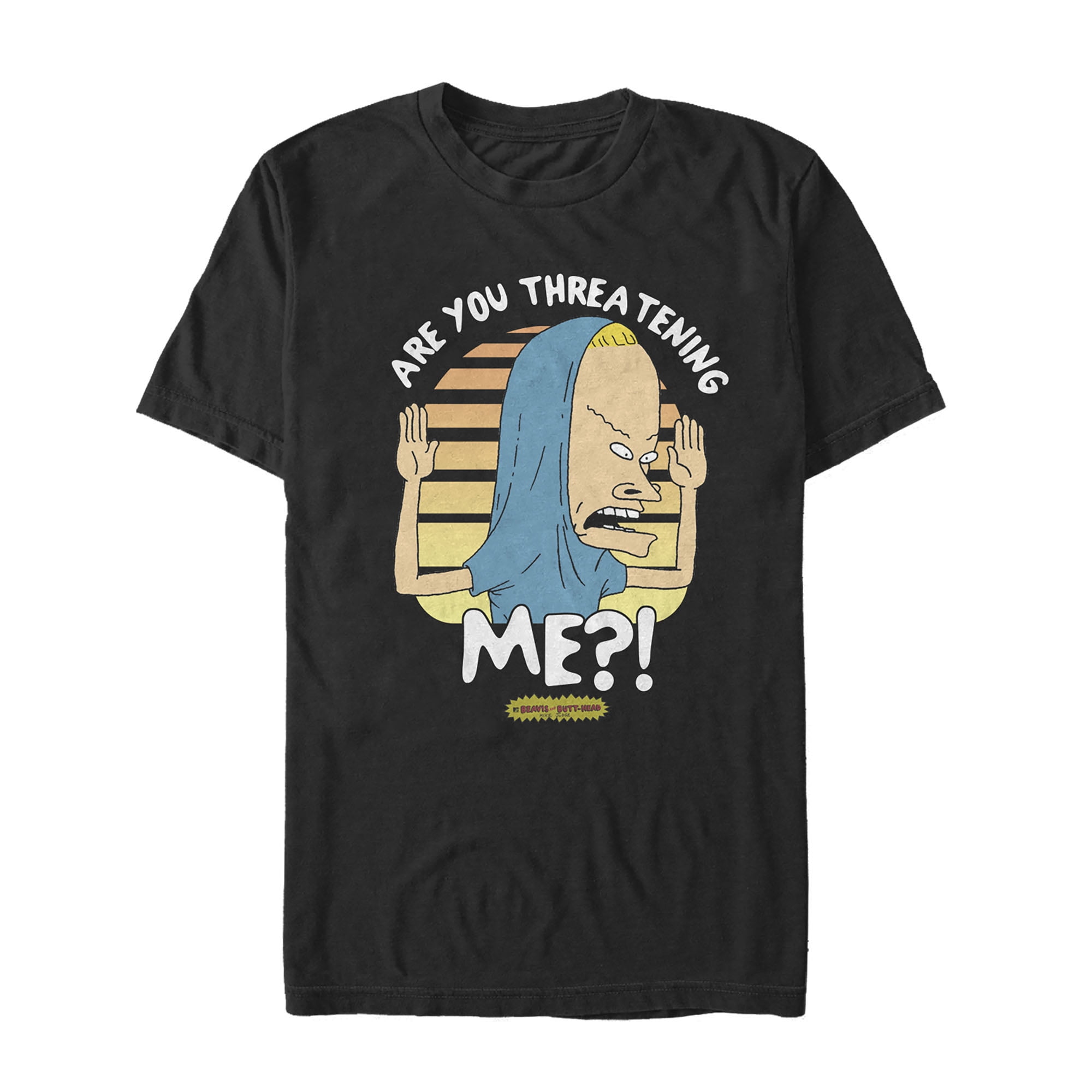Men's Beavis and ButtHead Cornholio Are You Threatening Me Graphic Tee