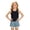 Black, variant on Girls Vest Top Denim Shorts Solid Casual Fashionable Set White 2-3 Years