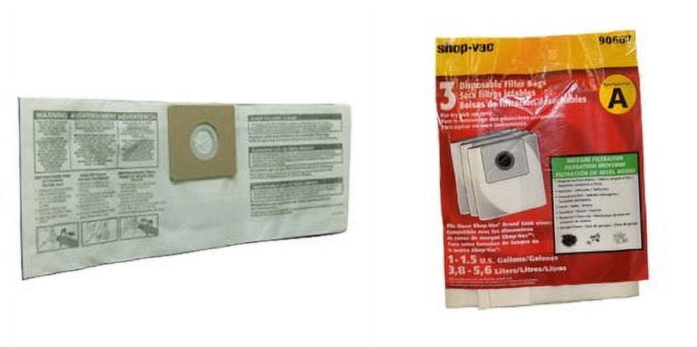 8 Pack VF3502 Vacuum Bags For Ridgid 12-16 Gallon Wet/Dry Vacs - Replacement For WD1950, WD1850, RV2400HF & More
