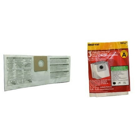 Shop-Vac 1.5 Gallon Type A Filter Bags, 3-Pack