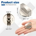 thumbnail image 2 of Uxcell 5 Pcs Gas Stove Knob 0.31'' Cooker Replacement Knobs Durable Metal Surface Switch Silver Tone, 2 of 6
