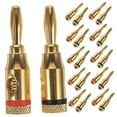 thumbnail image 5 of WHAMVOX 12 Pairs Banana Plugs for Speakers Speaker Plug 3.80X0.90X0.90CM, 5 of 8