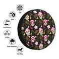 thumbnail image 4 of Pofeuu Skull Daisy Print Spare Tire Wheel Cover for Car Truck SUV Camper Universal Fit Spare Tire Cover RV Spare Tire Covers-15 inch, 4 of 6