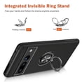 thumbnail image 2 of [PST] Google Pixel 7A Ring Case, Hybrid Magnetic Kickstand Case Cover with Invisible Ring Stand, 2 of 5