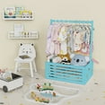 thumbnail image 6 of BambooHomie Baby Shower Crate Closet, Baby Baskets Box with Hangers Handle for Newborn, Welcome Pregnancy Gift Basket for New Parents (Blue, Large Size), 6 of 7