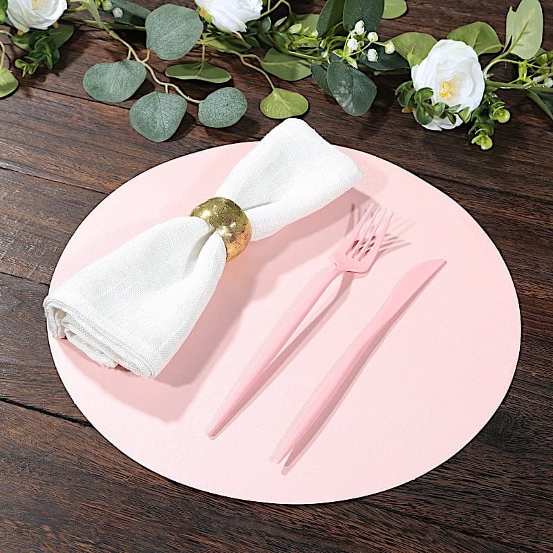 Balsa Circle 50 Round 13 in Pink Disposable Paper Table Placemats Party Events Decorations Supplies