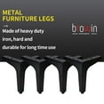 thumbnail image 5 of 4 Inch / 10cm Metal Furniture Legs, Btowin VCF 4Pcs Black Triangle Diamond Furniture Feet Modern Style Furniture Sofa Legs, DIY Heavy Duty Replacement Legs for Cabinet Sofa TV Stand Bookcase, 5 of 6