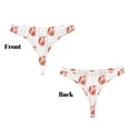 thumbnail image 3 of Fotbe Orange Fox Tanga Sin Costuras para Mujer con Estampado – Panties Invisibles, Transpirables y Cómodos para Uso Diario-X-Small, 3 of 6