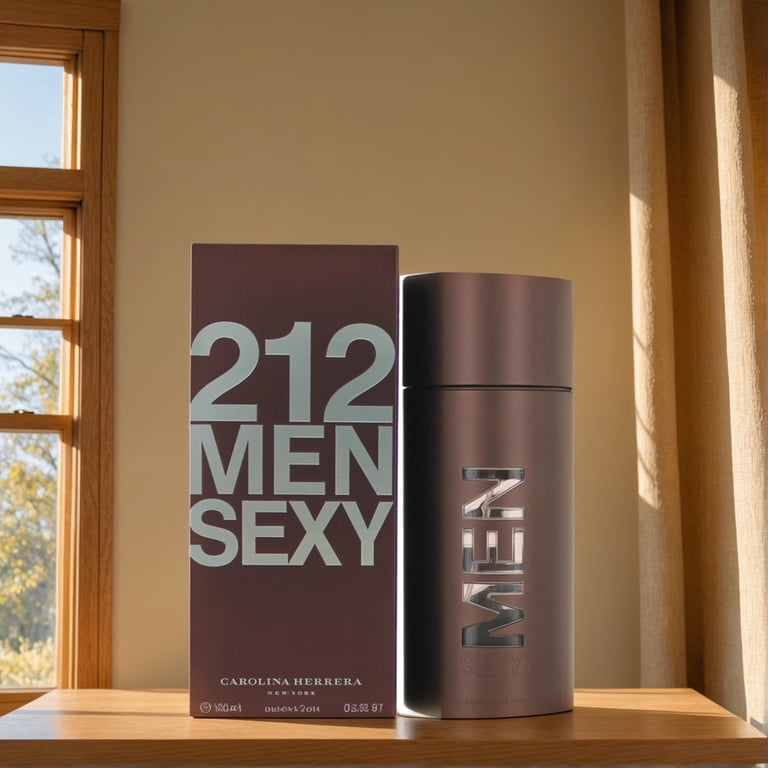 Carolina Herrera 212 Sexy Men EDT Spray 3.4 oz, Green Leaf Musk