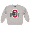 thumbnail image 4 of Blue 84 Chandail en Molleton Ras du Cou pour Hommes Ohio State Buckeyes Gris Icon, Ohio State Buckeyes Gris, TG, 4 of 4