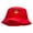 Red, variant on Stoned Icon Embroidered Bucket Hat - Red OSFM