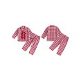 thumbnail image 2 of RUINIXCW Toddler Baby Girl Gingham Plaid Pajamas Set Christmas PJS Girl Spring Fall Winter Sleepwear Long Sleeve Button UP Shirt Pants Set Loungewear, 2 of 10