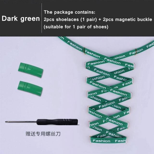 Cordones magnéticos Elásticos Sin cordones Cordones de zapatos para zapatillas 2021 Fashion Letter Lazy Shoelace Lock Talla única para todos los niños amp; AdultoItalia Gao Jinjia LED