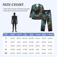 thumbnail image 4 of Sikiie Artistic Light Dot Wolf、 Mens Pajama Set, Soft Warm Long Sleeve Sleepwear, Cozy Button-Down Pjs for Men-, 4 of 7
