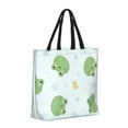 thumbnail image 2 of Xecao Kawaii Frogs for Tote Bag: spacious with inner pockets, ideal for work, shopping, or travel., 2 of 9