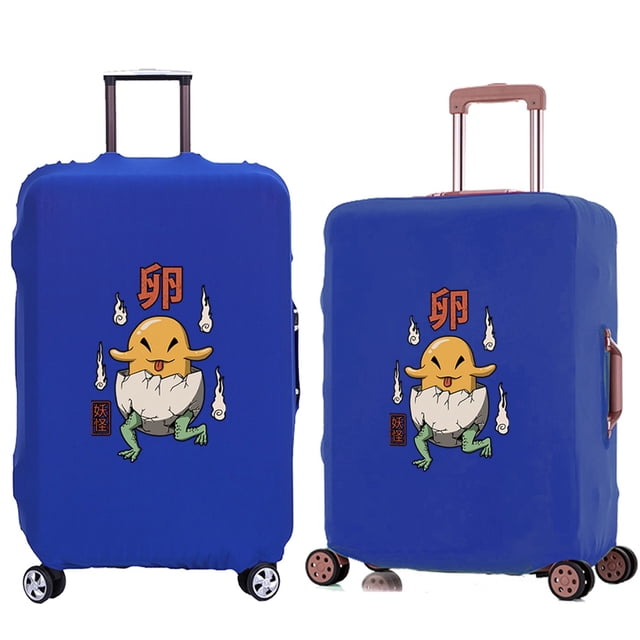Luggage Cover Travel Suitcase Protective Cover for Trunk Case 18 '' -28 '' Foldable Light Suitcase Cover Cute Monster Pattern 8cute monster012 S