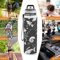 thumbnail image 7 of Jellyfish Starfish Conches Sports Water Bottle Portable Travel Mug 32oz BPA Free Leak Proof Straw Transparent Tritan for Gym Yoga Cycling Camping, 7 of 7