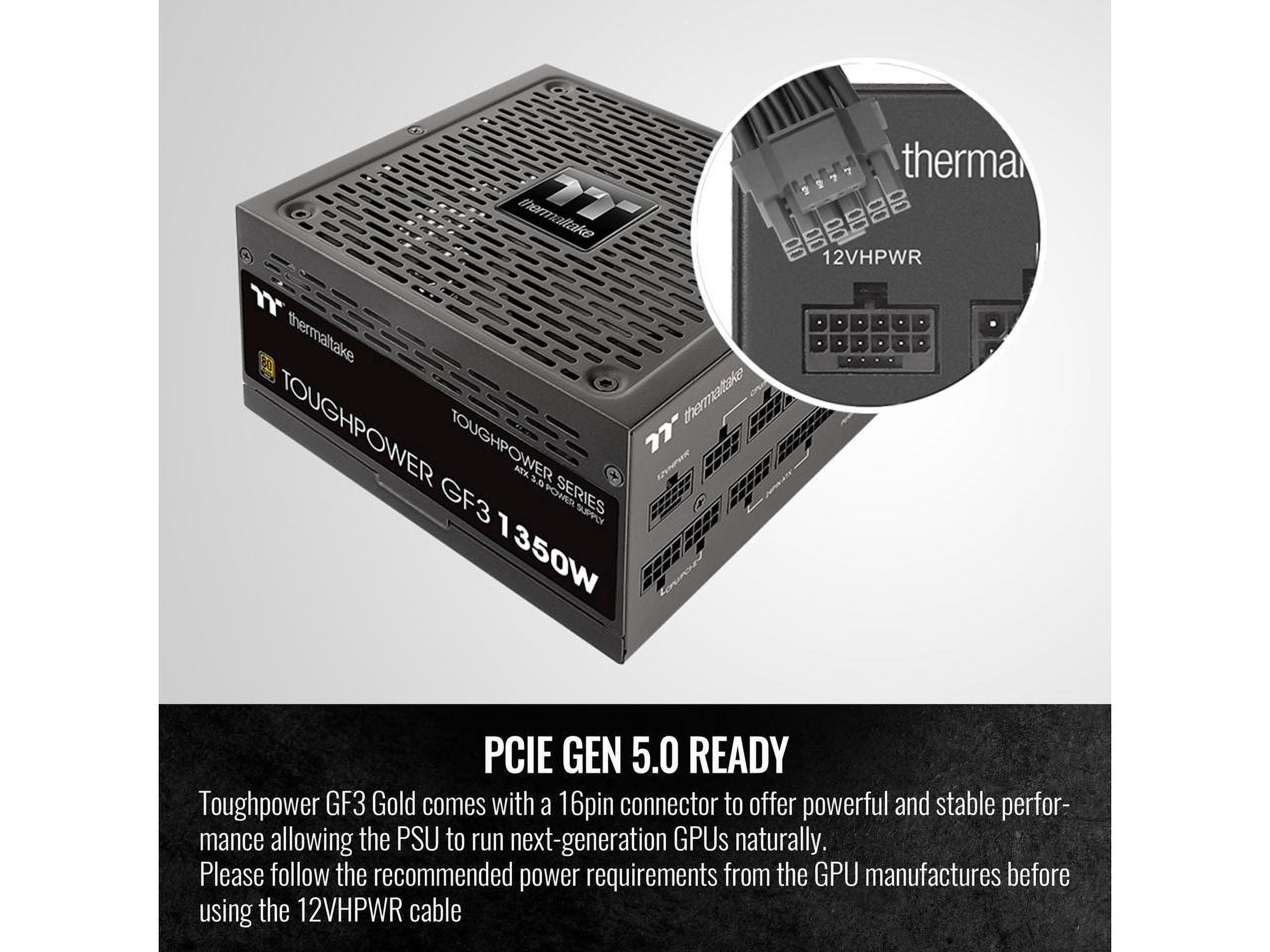 Thermaltake Toughpower GF3 Full Modular Gen5 Power Supply - 1350w
