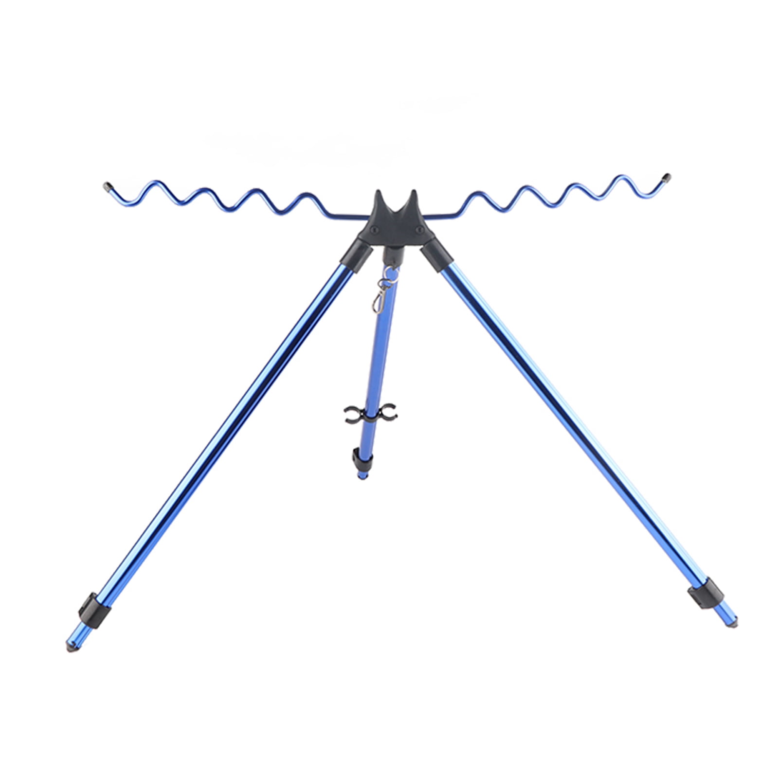 YAHHU Aluminium Alloy Dazzling Portable Sea Pole Bracket Tripod Telescopic Fishing Rod Stand Rest Tackle Accessory for Freshwater and Saltwater Outdoor Fishing Equipment