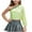 Green, variant on QingYiHua Girls One-Shoulder Sequins Dance Tops Jazz Hip Hop Stage Performance Crop Tops Clothes Dancewear 3-16 Years Kids Summer Clothes 2025 Clearance Black