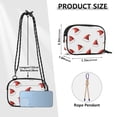 thumbnail image 4 of FORMRS Mini Crossbody Bag for Women Adjustable Shoulder Rope Travel Casual Phone Purse, Cute Santa Hats Pattern, 4 of 7