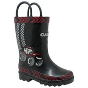 Toddler's 3D Big Red Rubber Boot Black, Size - 9