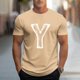 thumbnail image 1 of Tops para hombre, blusas y camisas de cuello redondo y manga corta para hombre, camisetas deportivas informales con estampados a la moda para hombre, blusas de cuello redondo y manga corta, blusas de, 1 of 5