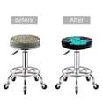 thumbnail image 5 of Fotbe Rex Dinosaur With Sunglasses Stool Covers Round,Waterproof Round Bar Stool Covers Bar Chair Covers Washable Stool Cushion Slipcover for 12-14 Inch Chair-14 inch, 5 of 7