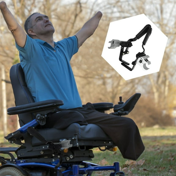 Amosfun 2 Pcs Wheelchair Brakes Aluminum Alloy Wheelchair Locks for People with Mobility Challenges in Hospital