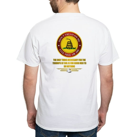 CafePress - (Dtom) Triumph Over Evil White T Shirt - Men's White Classic Cotton T-Shirts