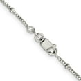 thumbnail image 3 of 925 Sterling Silver Ball Beaded Chain Styles Necklace 1.25 mm Fancy Box 18 inch, 3 of 4