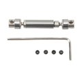 thumbnail image 1 of RC Drive Shaft Steel Metal Mid Drive Shaft RC Car Accessories for Axial 1/24 for SCX24 Climbing Car 45‑60mm Titanium Color, 1 of 4