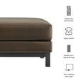 thumbnail image 3 of Modway Roscoe Vegan Leather Ottoman in Brown, 3 of 10