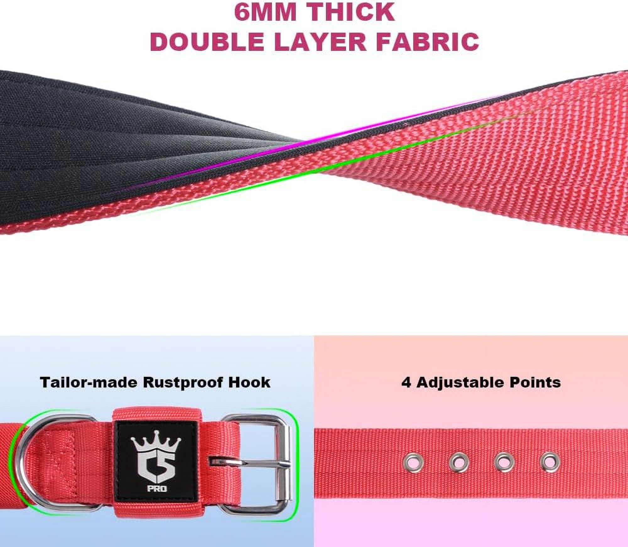 TSPRO Tactical Dog Collar 1.5" Heavy Duty, Camo Pink, Large photo 2