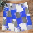 thumbnail image 4 of Blue Purple Grey Kitchen Towels Set of 4, Water Absorbent Dish Towel, Modern Abstract Art Geometric Oil Painted Decorative Hand Towels - Quick Drying Cloth for Cooking Baking, 18x28 Inch, 4 of 8