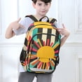 thumbnail image 6 of FORMRS Unisex School Backpack 17" Student Travel Bag with Laptop Compartment, Geometric Sun, 6 of 7