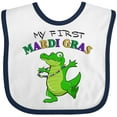 thumbnail image 3 of Inktastic My First Mardi Gras-alligator Boys or Girls Baby Bib, 3 of 4