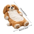 thumbnail image 3 of Fluffy Dog Sleeping Bag for Adults, Plush Dog Shaped Sleeping Bag for Adults, Adorable Dogs Envelope Sleeping Bags, Washable Warm Blanket for Camping and Home Lounging, 3 of 5