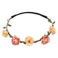 thumbnail image 3 of Baberdicy Flower Crown Headband for Women Girls, Small Rose Daisy Hair Wreath, Festival Bridal White Universal Fit, 3 of 3