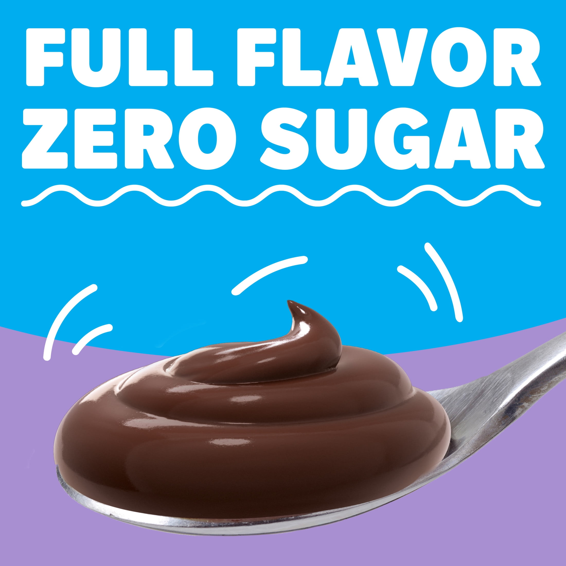 (24 pack) Jell-O Chocolate Flavor Zero Sugar Cook & Serve Reduced Calorie Pudding & Pie Filling Mix, 1.3 oz Box