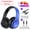 Blue, variant on Over Ear Bluetooth 5.0 Headphones, CVC6.0 Noise Cancelling Stereo Headset, Foldable Wireless Headphones, Support TF Card FM Radio 3.5mm Wired Mode, Suitable for Phone Laptop PC Travel Gaming