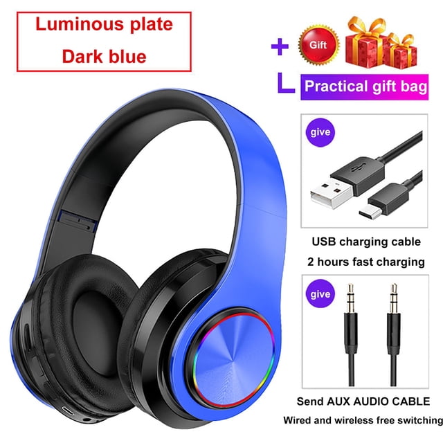 Wireless Bluetooth Headphones with Noise Cancelling Over Ear Stereo Earphones