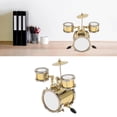 thumbnail image 4 of SSRGV Miniature Copper Drum Set with Case, Miniature Percussion Instrument Model, Dollhouse Ornament (YJD), 4 of 5