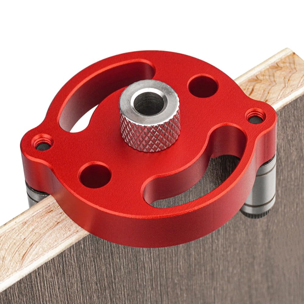Precision Single Hole Positioning Puncher Versatile Woodworking Tool with 6mm 8mm 10mm Drill Bit Set Adaptive Center Punching Essential for DIY Crafts and Professional Woodworking