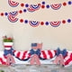 thumbnail image 5 of Adornos Colgantes de Flores para Fiesta Del Día de La Independencia | Decoración Patriótica de Papel Multicolor para El 4 de Julio | Fondo Extraíble Fácil de Aplicar para Paredes, Techos y Ventanas D, 5 of 6