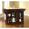 thumbnail image 3 of Bowery Hill 2-Drawer Traditional Wood Kitchen Island in Mahogany, 3 of 6