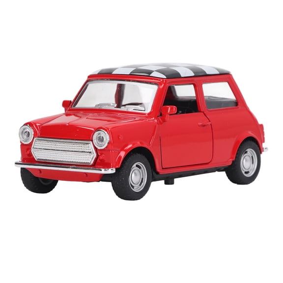 M Buder 1/32 Scale Red Pull Back Car Simulated Cute Alloy Vehicle Model Toy with Open Doors for Car Model Collection Decoration Ornaments 4.3 inches / 11 cm