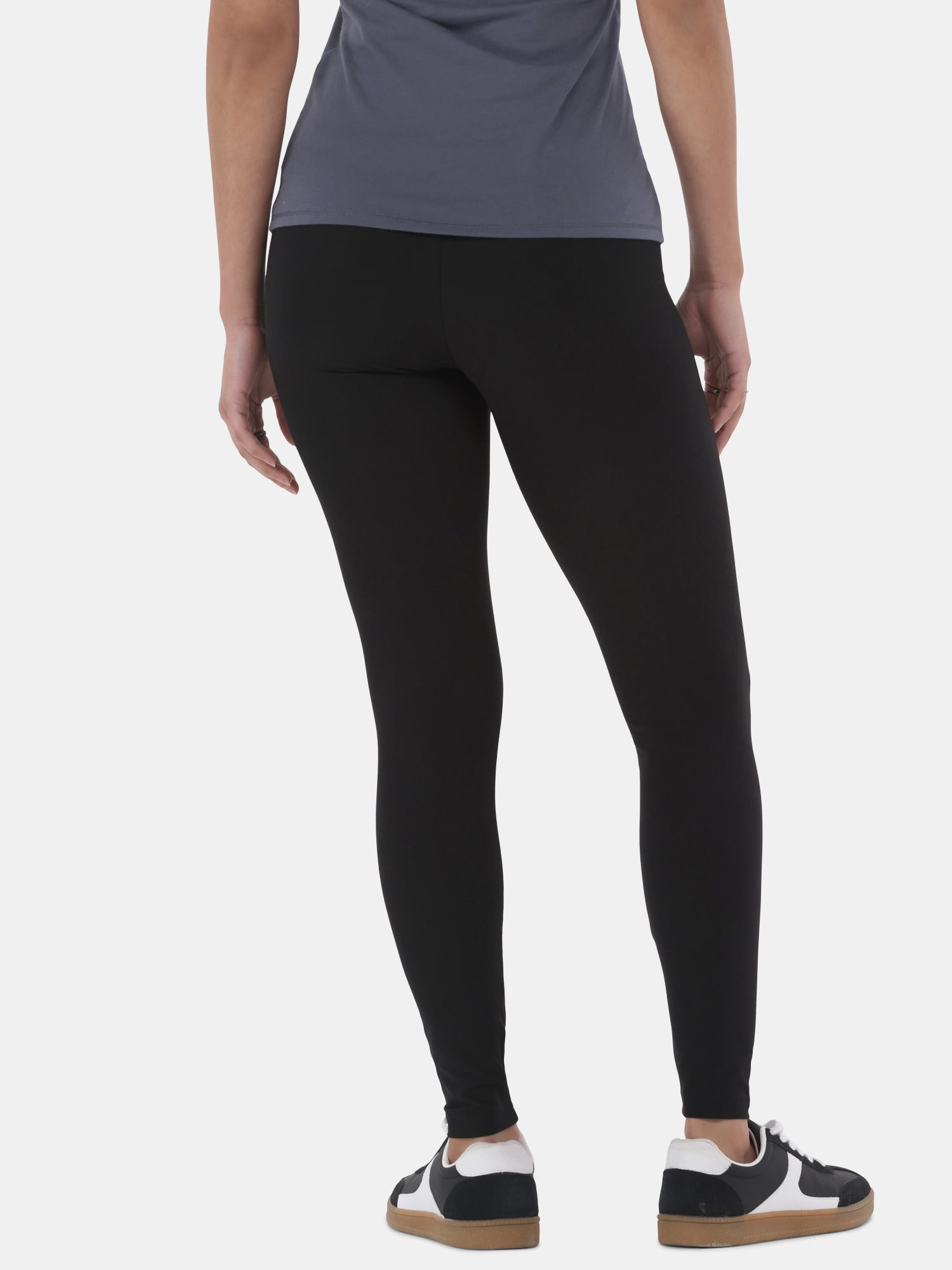 No Boundaries Faux Sueded Ankle Leggings, 27.5”Inseam, 1 or 2-Pack, Women's & Women's Plus Sizes XXS-4X