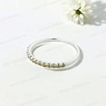 thumbnail image 4 of JEWELRYTREASURE 925 Sterling Silver Band Green Peridot Wedding Band Stacking Women Jewelry Half Eternity Promise Ring August Birthstone Anniversary Gift for Wife, 4 of 5