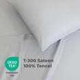 thumbnail image 2 of Tencel Lyocell Sheets ,4 Pieces  Lyocell Tencel Sheet Set,Soft, Peached, Non Slip & Cooling Sheet for Hot Sleepers,Sheets Set  with 16" Deep Pockets, Sheets Set (Microchip), 2 of 6